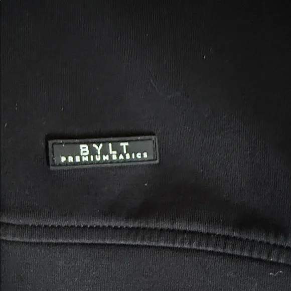 BYLT Basics Men’s Roamknit Black Hoodie - Picture 6 of 7